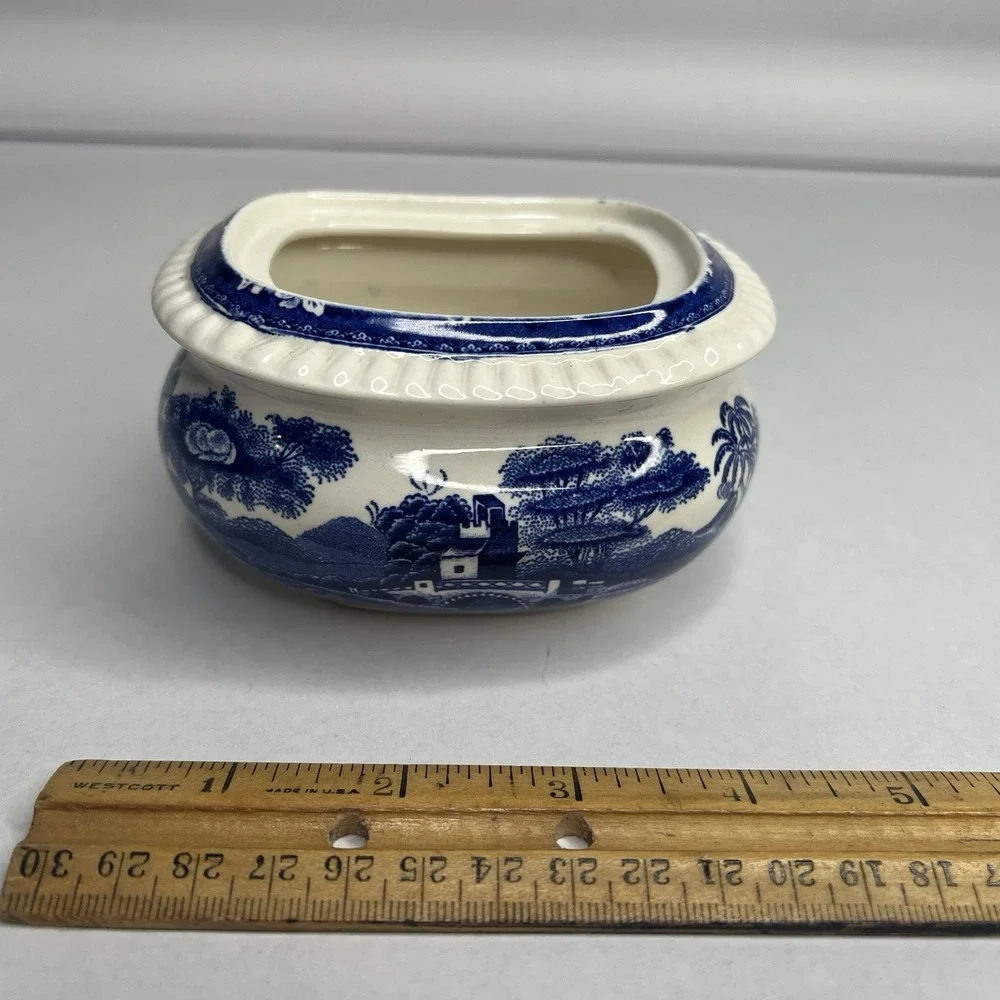 Copeland England SPODE'S TOWER BLUE Sugar Bowl No Lid